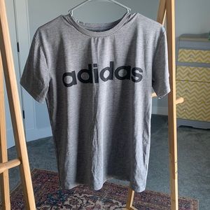 Grey heather adidas tee
